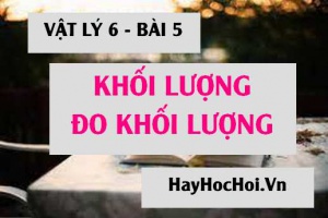 Khối lượng là gì? Đo khối lượng bằng dụng cụ gì và Cách đo - Vật lý 6 bài 5